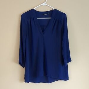 Small A New Approach Blue Semisheer Shirt Top ANA